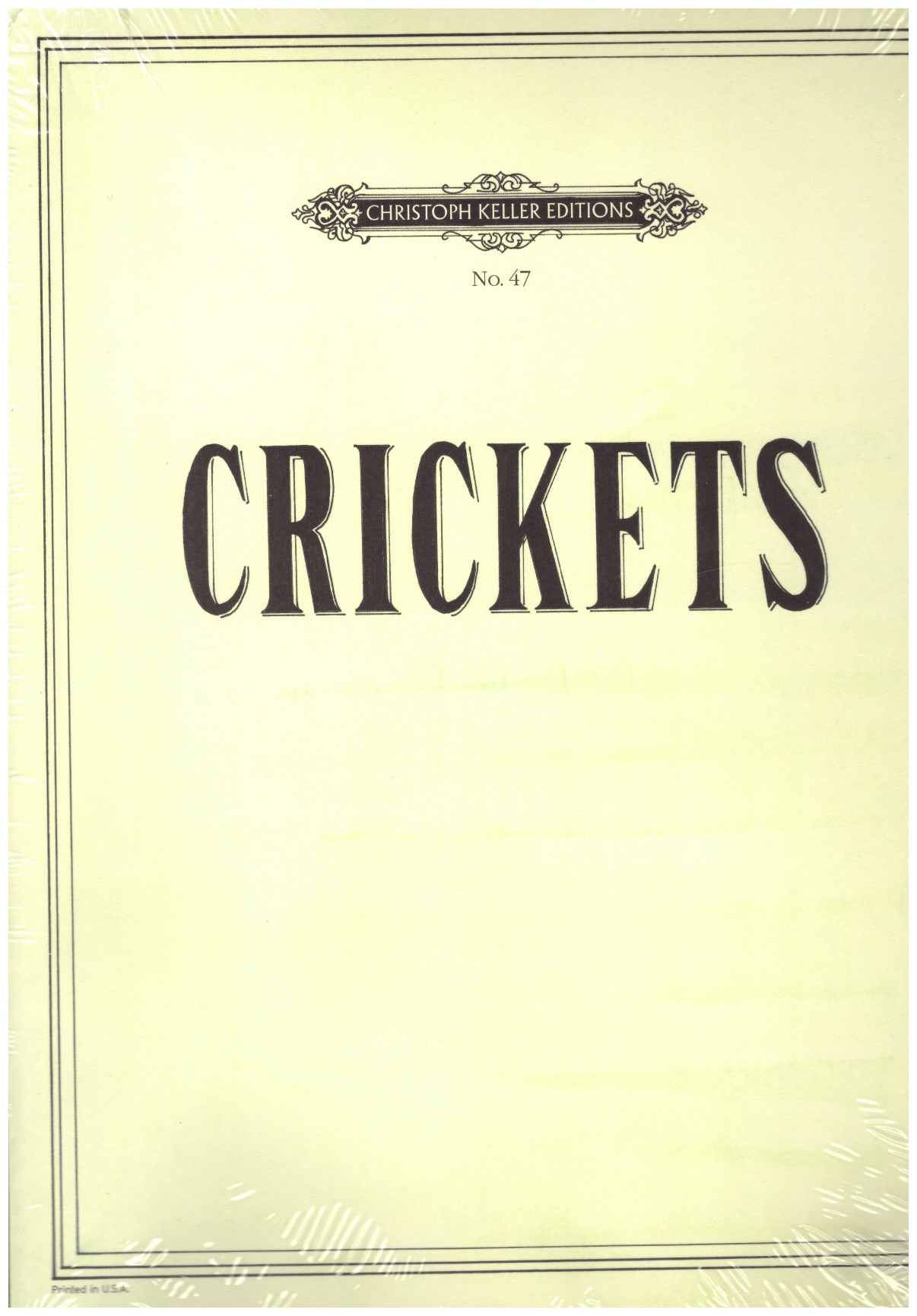 THOMSON, Mungo; WEBSTER, Michael - Crickets